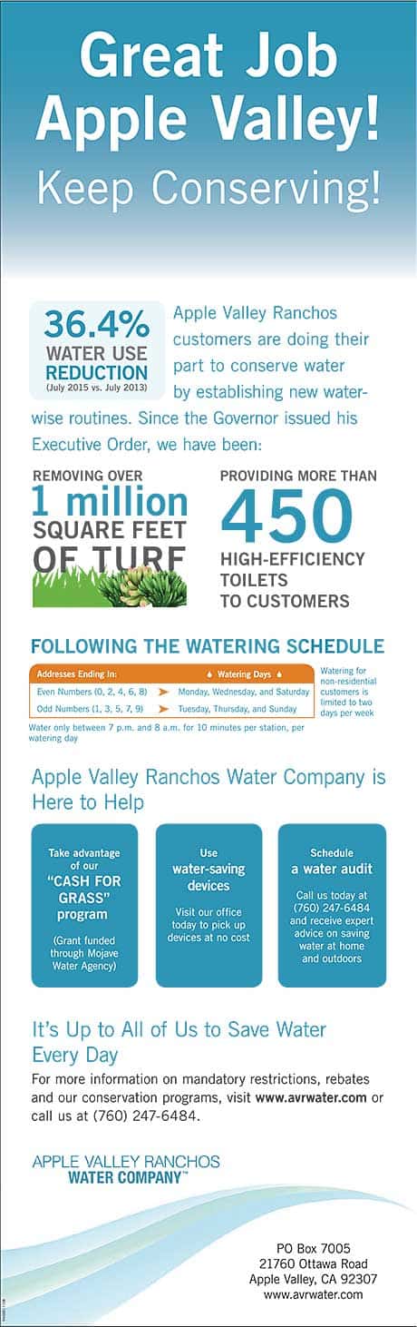 Great job, Apple Valley!